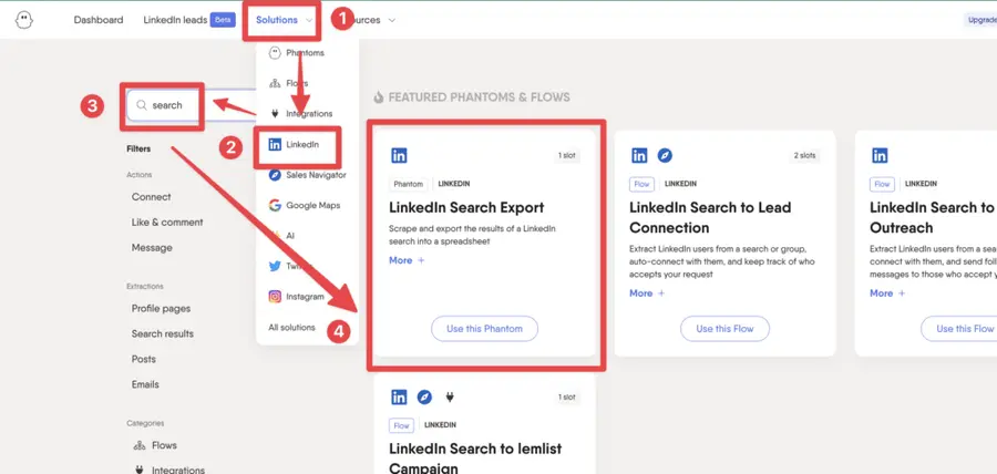 export linkedin search results 1