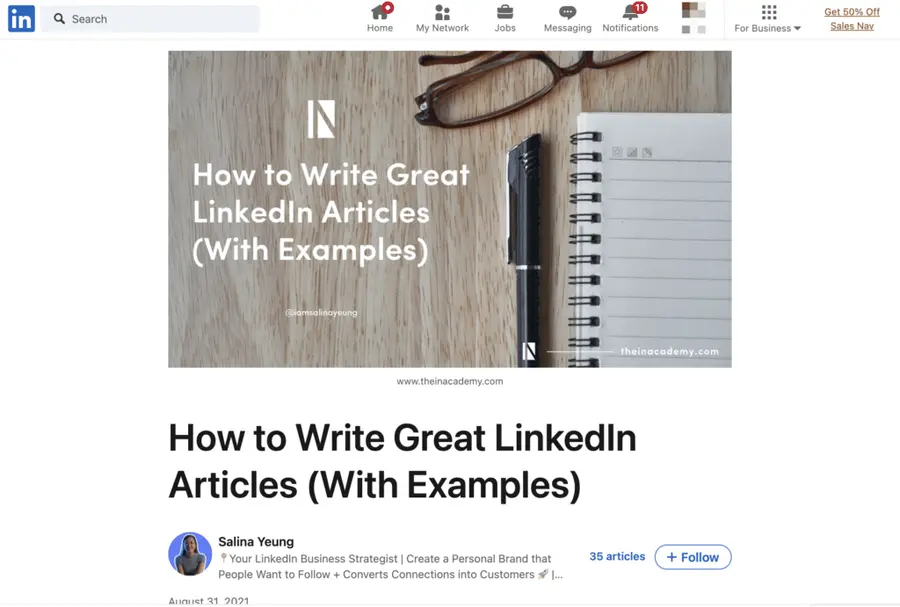 all users of linkedin can publish on linkedin articles about their interests and expertise