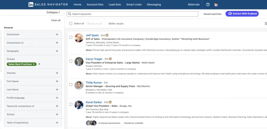 export linkedin group members