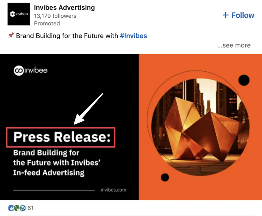 promote articles or posts on linkedin