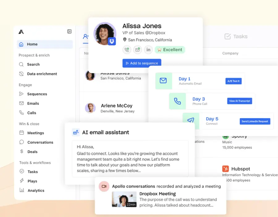 cold email outbound campaigns with apollo.io