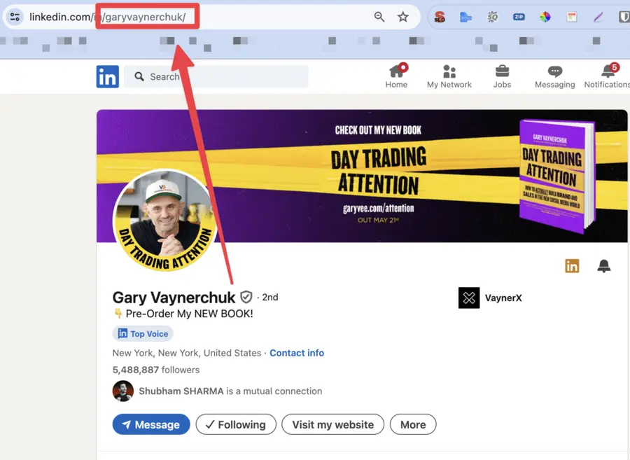 optimize and customize linkedin url