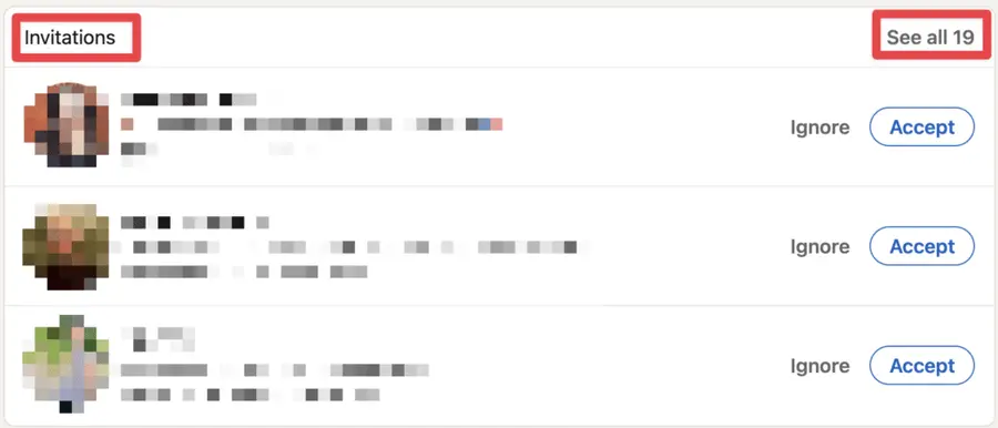 see your network invitations on linkedin