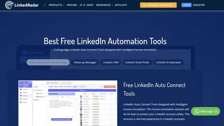linkedradar linkedin automation tool