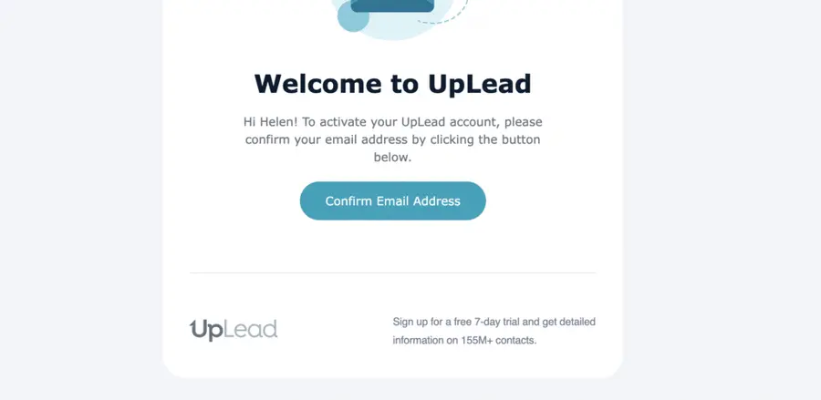 uplead free trial confirmation