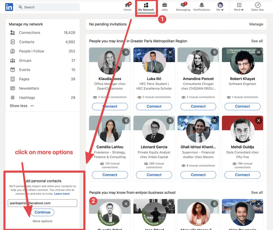 Como contornar o limite de convite do LinkedIn