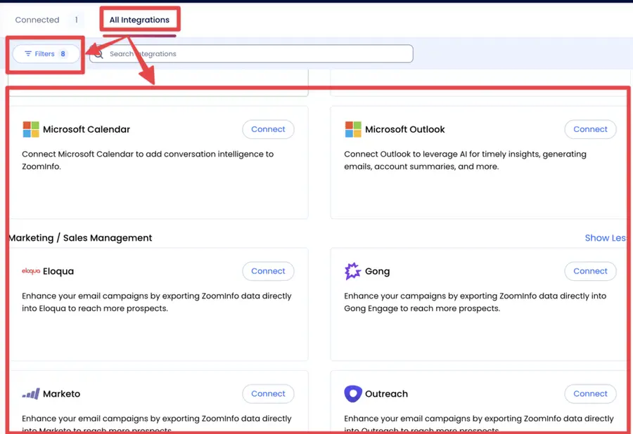 zoominfo integrations 