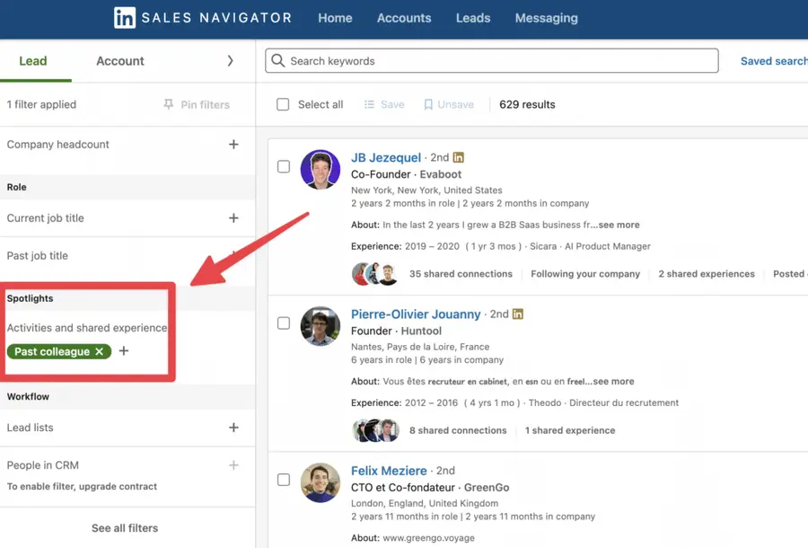 past colleague inmail subject line