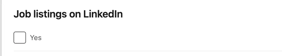 job listed company filter linkedin