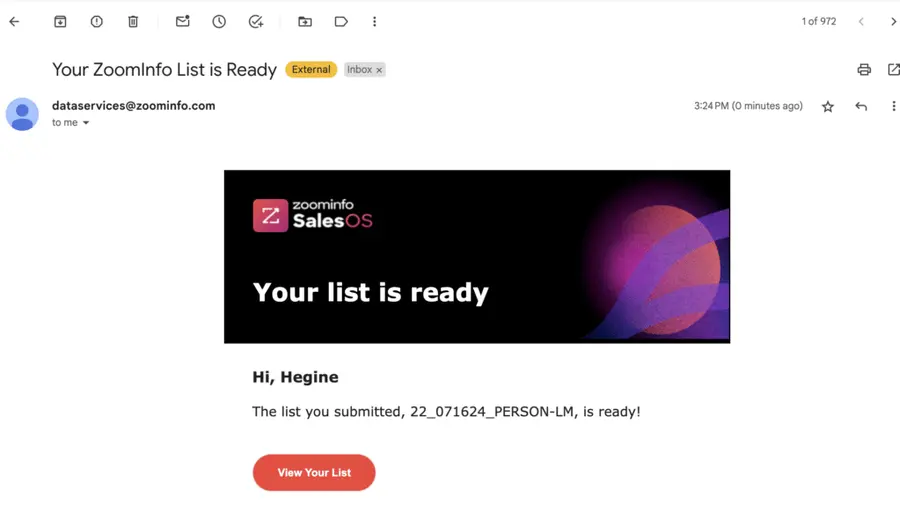 zoominfo lead list upload approval