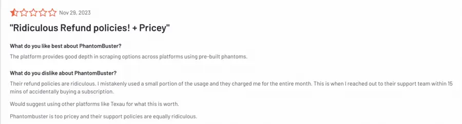 phantom buster G review