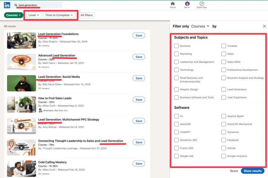 advanced linkedin search course