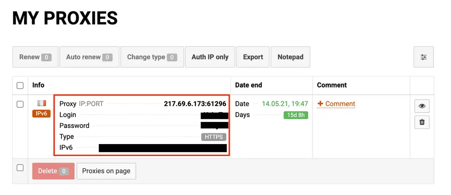 add proxies to your multiple linkedin accounts