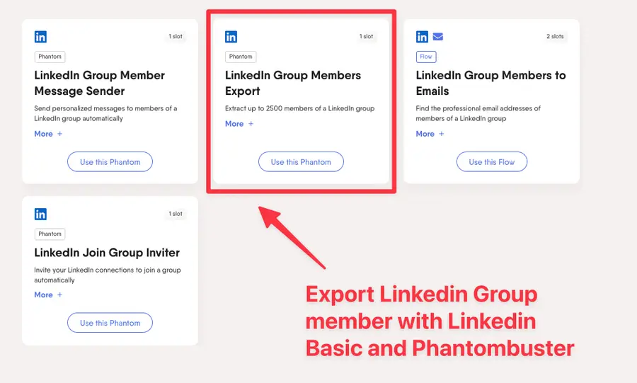 export linkedin group members