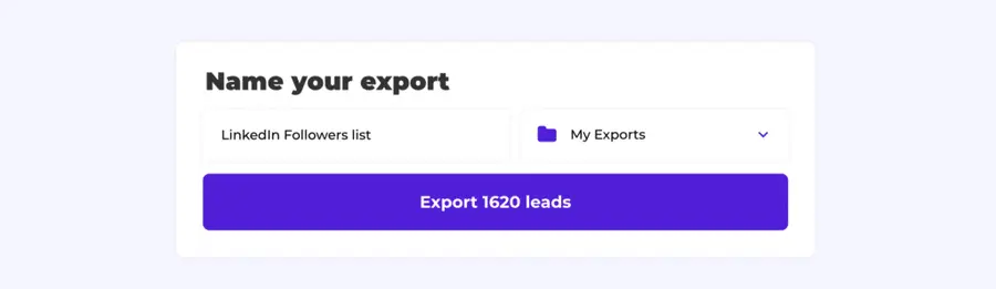 name your export lists  on evaboot 