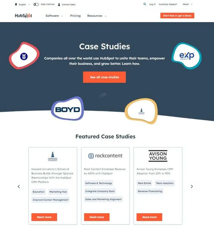 HubSpot Case Studies Example