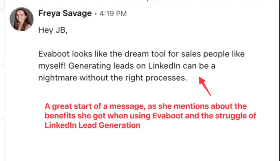 linkedin outreach introduction message example