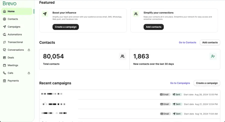brevo email marketing & CRM suite for startups and all size businesses