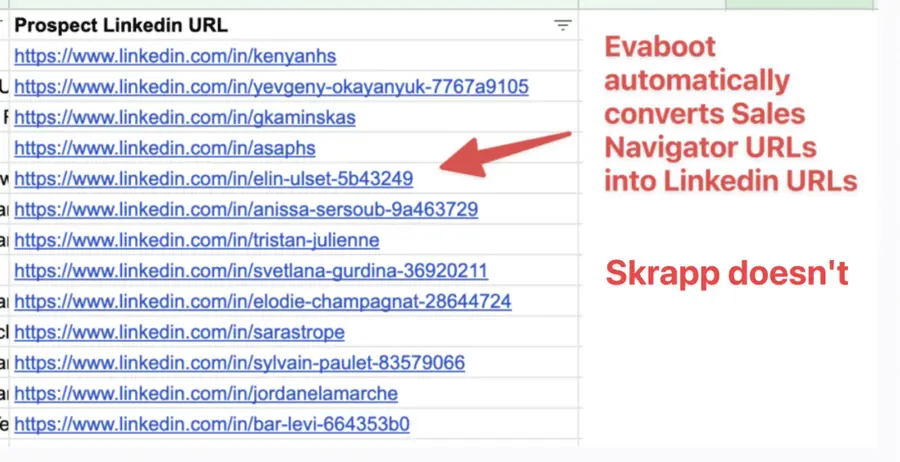 skrapp vs evaboot url conversion