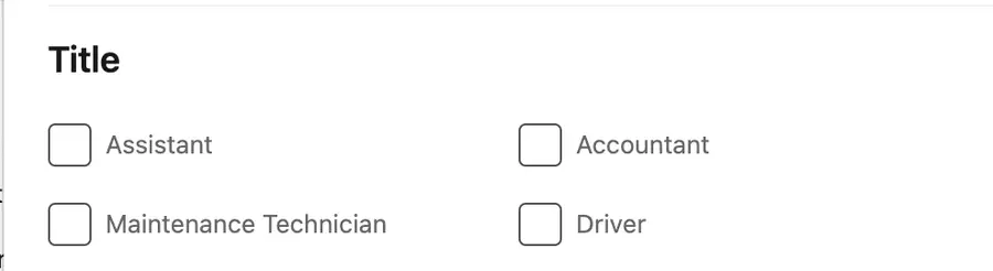 job title linkedin filter