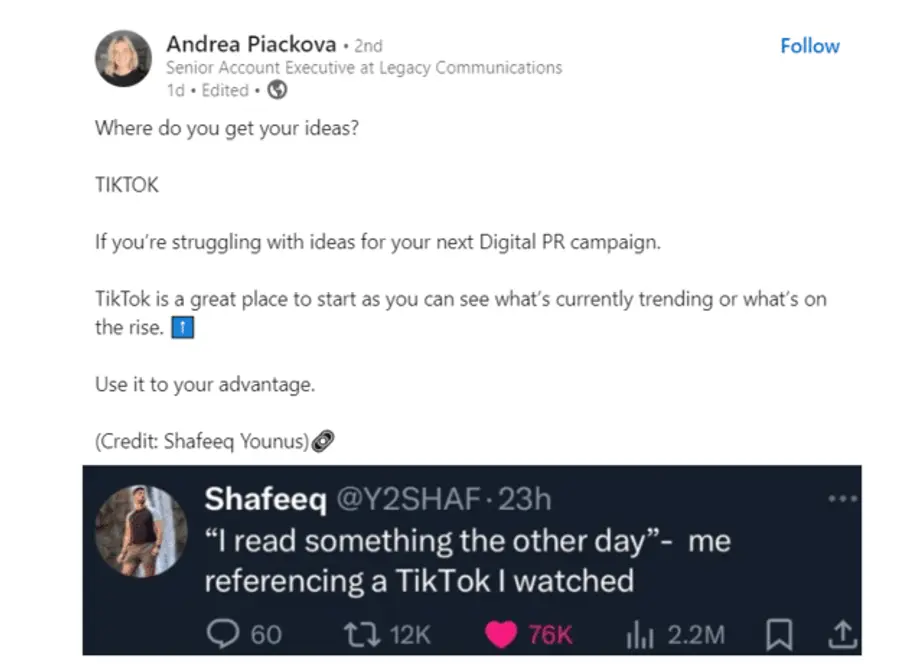 Keep post simple example