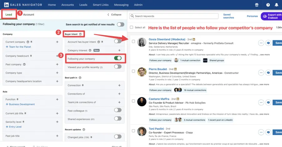 steal competitors' audience on linkedin with linkedin sales navigator