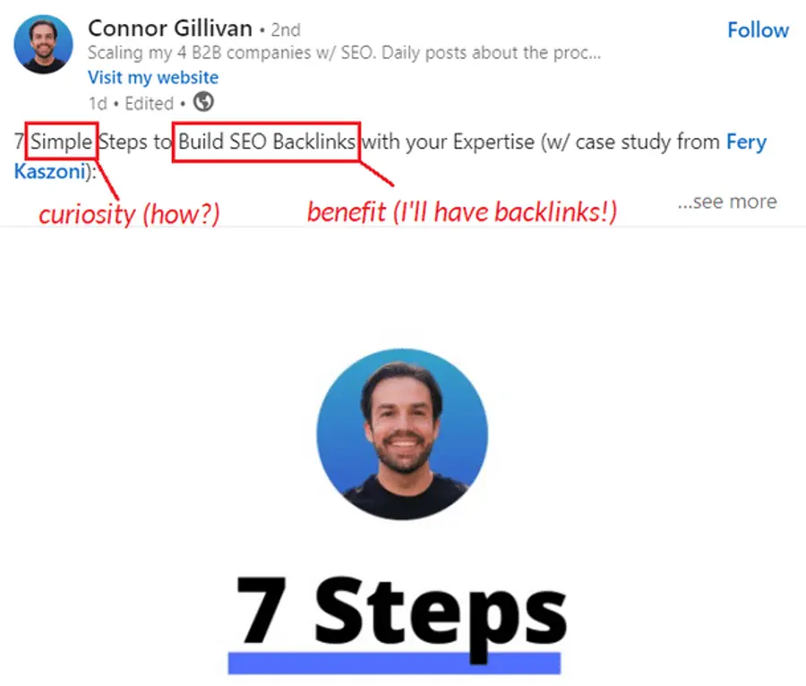 benefit + curiosity formula