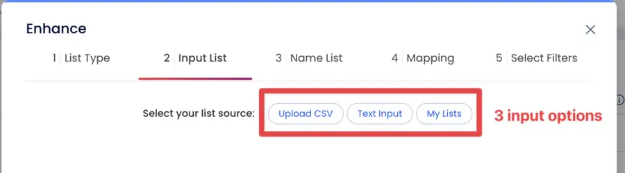 zoominfo list output options