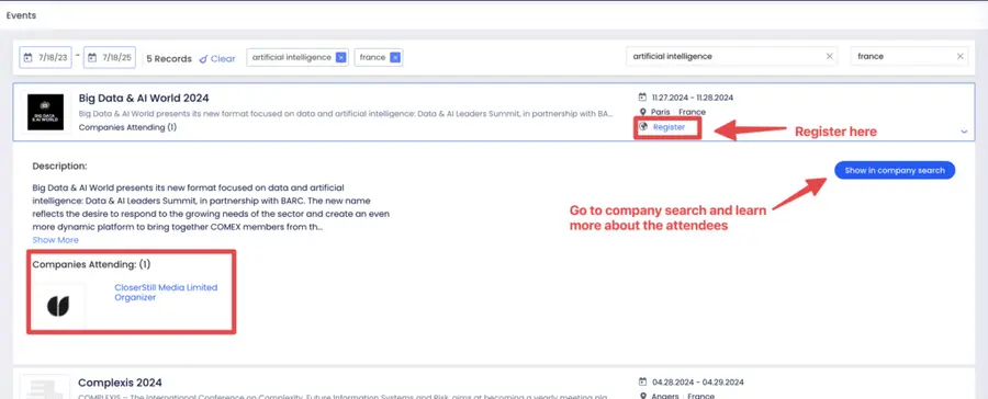 register on zoominfo events 