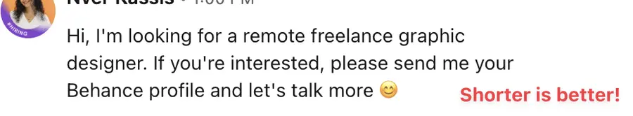 good linkedin outreach message exaple 