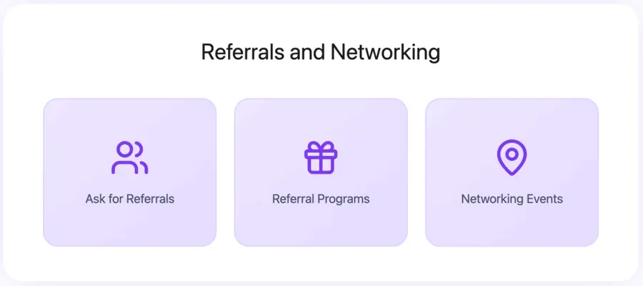 Referrals and Networking lead generation insurance