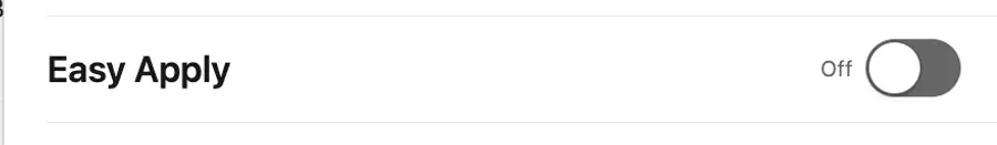 job easy apply linkedin filter