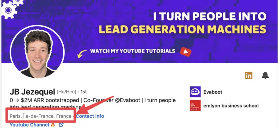 filter leads based on their location
