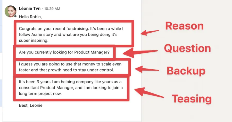 linkedin inmail template for job seekers