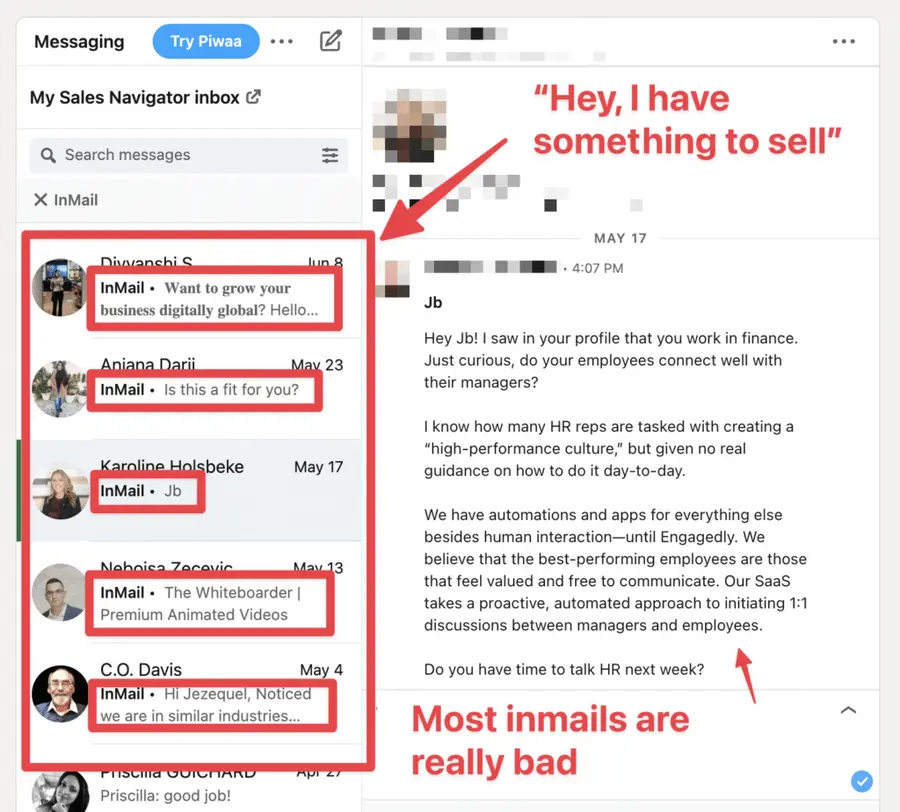 connection request looks more natural