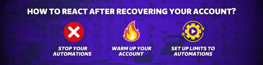 how to react after linkedin ban