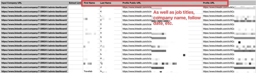 back up linkedin company page followers data 