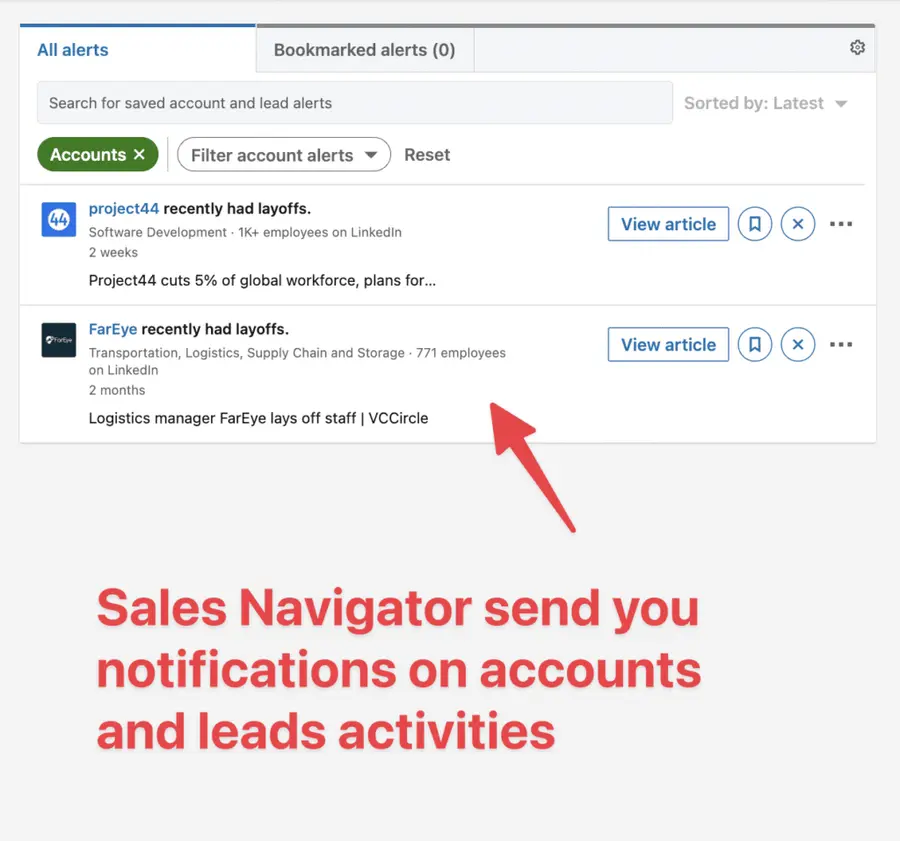 linkedin sales navigator prospecting