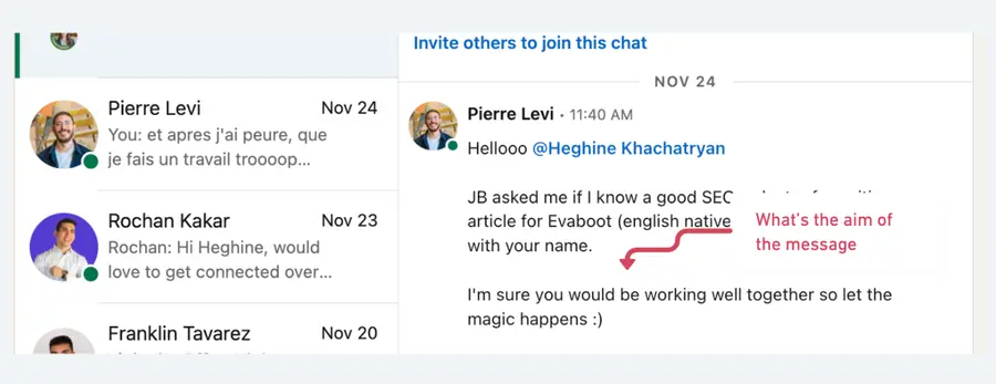 friendly ways to explain why you think a new connection on linkedin can work