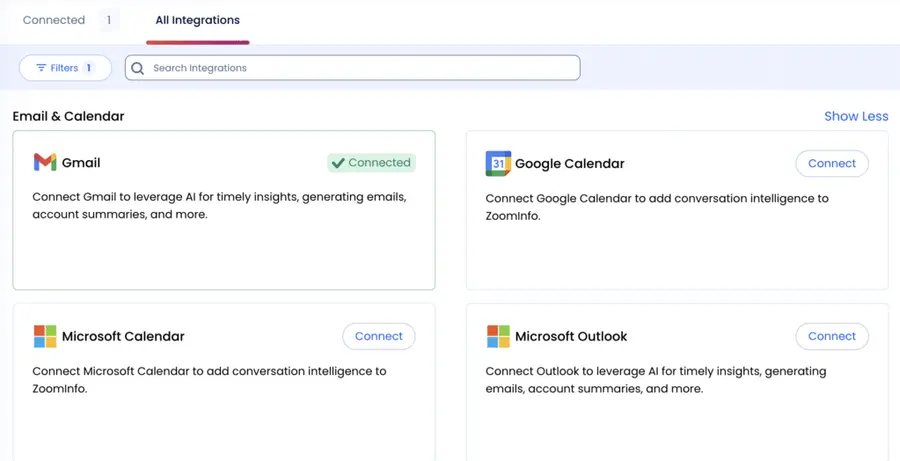 microsoft and google crm zoominfo