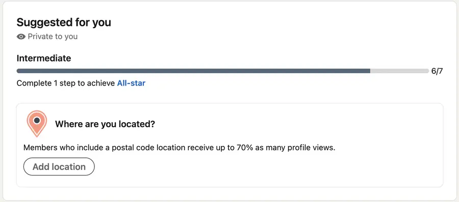 All star profile level