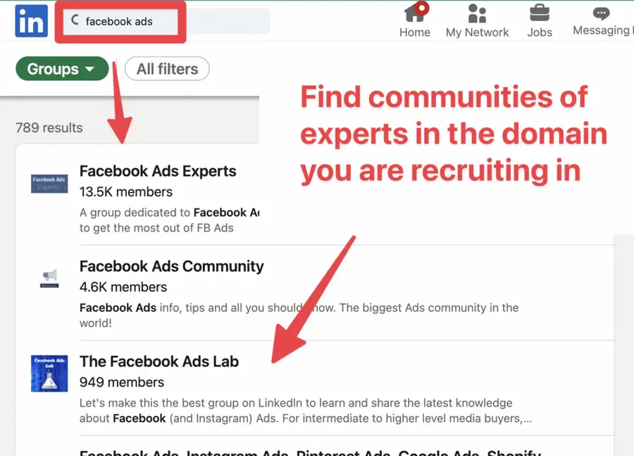 how to use linkedin group for recruiting 