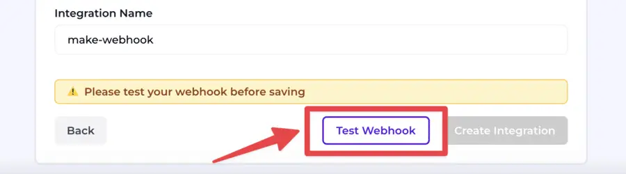 test make webhook