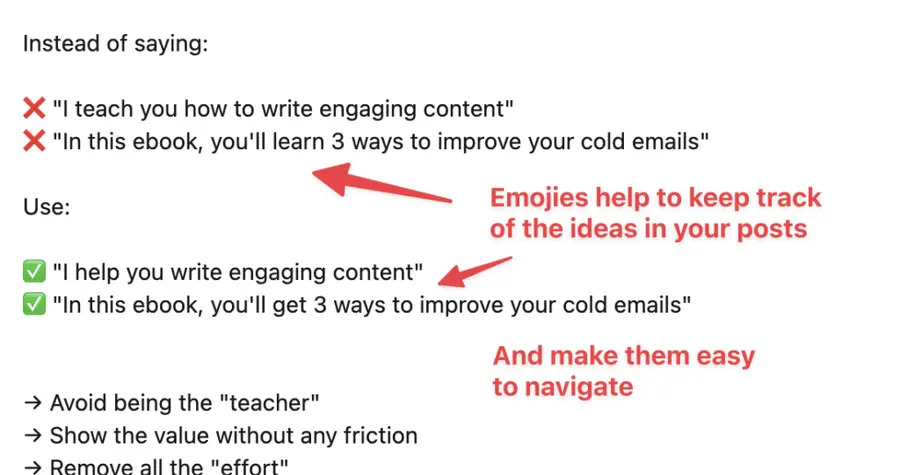 you can use emojis for your linkedin posts