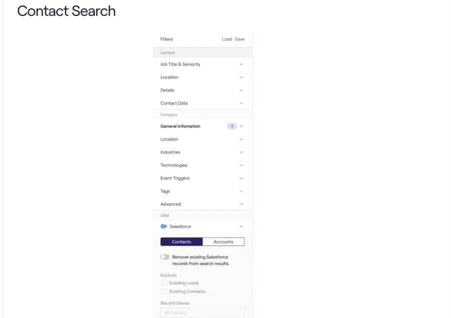 cognism contact search