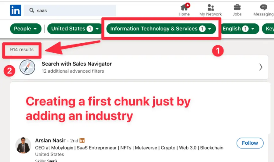 recherche illimité sur linkedin 