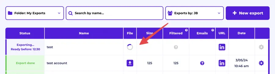 running linkedin sales navigator export x