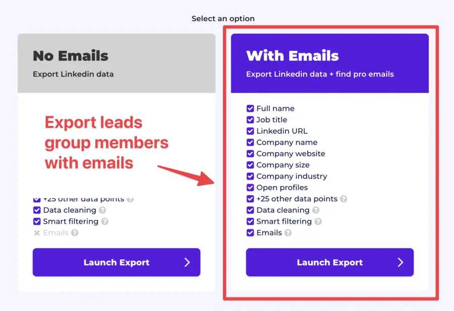 export linkedin group members with emails