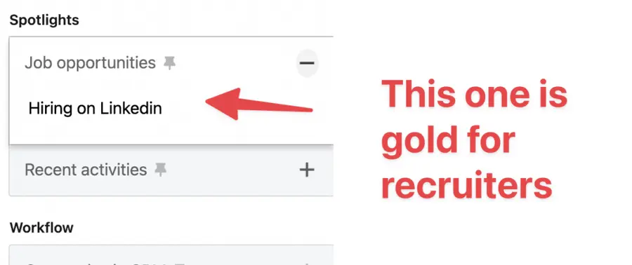 job opportunity filter
