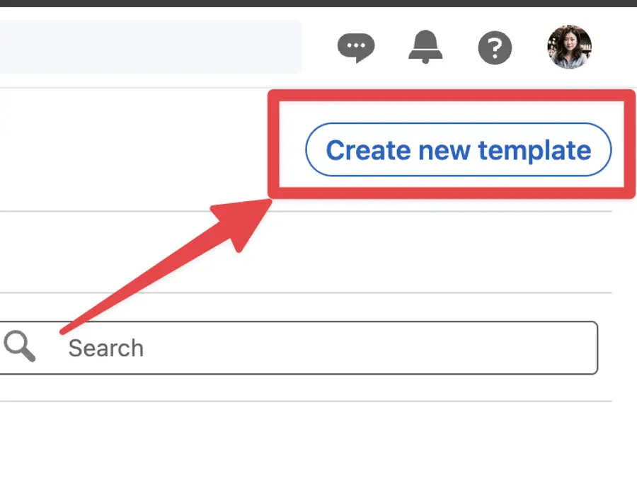 Create new message template on linkedin recruiter